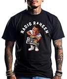 Art Society Radio Raheem TOON Black TEE Shirt Mens SMALL-6XLARGE Limited Edition Made in USA (Radio Raheem TOON Black TEE Shirt, US, Alpha, 6X-Large, Regular, Regular)
