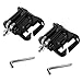 Jubaopen 2 Stück Kamera Halter Clip für Gürtel, Kamera Gürtel Halter DSLR-Kamera Aufhänger Gürtelclip Kamera Gurt Halterung mit 2 Schraubenschlüssel für Canon Nikon Sony DSLR (8.4×6.9×3.8cm Schwarz)