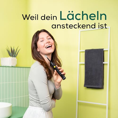 Beurer SC 30 Schallzahnbürste Jet Black, elektrische Zahnbürste mit 4 Putzmodi, 80.000 Schwingungen, mit akustischem Quadranten-Timer & LED-Anzeige, inkl. 2 Aufsteckbürsten, 100% recyceltes Gehäuse – Bild 8