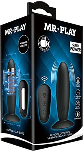 Mr. Play Plug anal Noir 11x5,5x3,3 cm