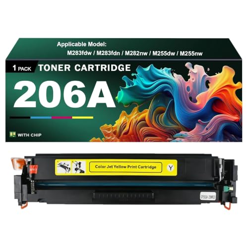 Toner 206A jaune avec puce pour imprimer vos dossiers professionnels clairs à la maison