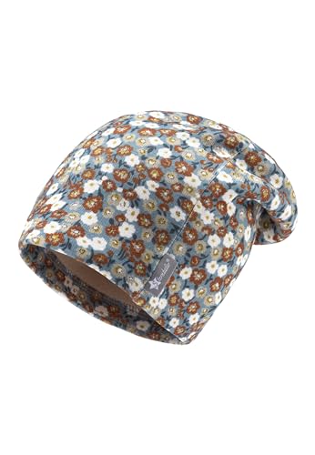 Beanie Blümchen Sterntaler turquoise bonnet idéal pour les sorties au parc