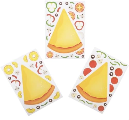 Make Your Own Pizza Party Szene Aufkleber - DIY Pizza Familie Nacht Handwerk - 24 Stück