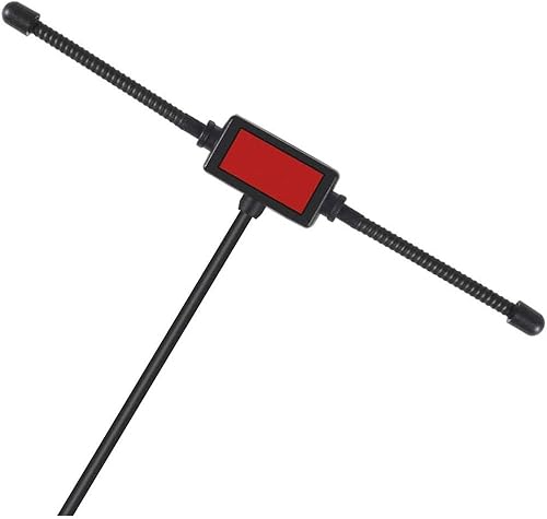 Miniatura 3 de Antena dipolo universal estéreo AM FM para automóvil, montaje adhesivo oculto, cable de 10 pies, conector de enchufe DIN (macho) - para vehículo,