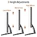 ELIVED Universal TV Stand Base TV Leg with 3-Level Height Adjustment for Most 27-55 Inch LED, LCD Flat/Curved TVs, Replacement Table Top TV Base Max VESA up to 800x400mm, Holds up to to 40KG EV2005