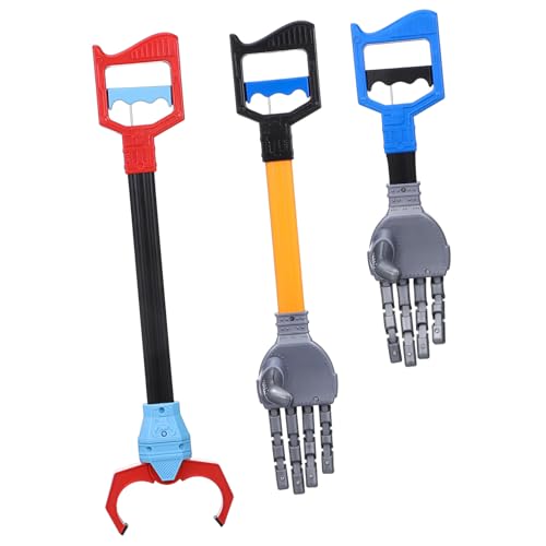 FELTECHELECTR 3Pcs Robot Hand Grabber Interactive Grabbing for Fun Up Tool with Arm Enhances Hand Eye Coordination and Creativity for Indoor and
