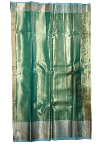 Mamtha sky blue kanchipuram silk saree – image 3