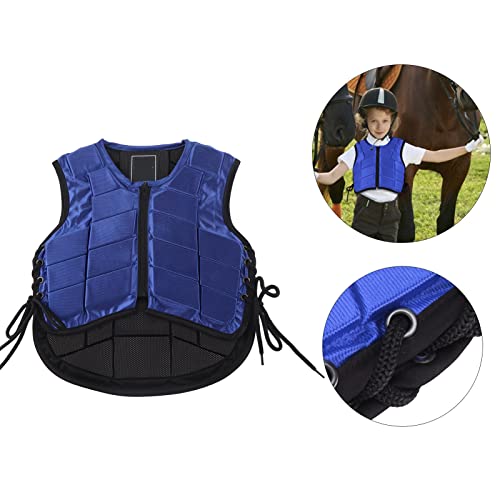 Colete Equestre Infantil, Colete Protetor de Equitação de Segurança Infantil Com Espuma Acolchoada p