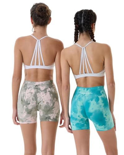 Image of AUROLA Dream Collection Women Workout Shorts High Waist Gym Shorts, Scrunch Butt Seamless Athletic Shorts