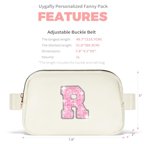 Image of Uygafly Gift for Teen Girls Kids Daughter Her - Birthday Gifts for 3 4 5 6 7 8 9 10 11 12 13 Year Old Girls,Fanny Pack Crossbody Bag Purse Belt Bag Cute Trendy Stuff | Cream,R