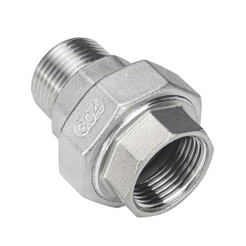 Accesorio de unión BSPT macho hembra para tubería de acero 304 3