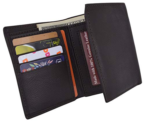 Men's Classic Trifold RFID Security Blocking Slim Credit Card ID Premium Leather Wallet4