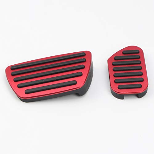 ITrims Car Accessories for Toyota 4Runner 2010-2024 Pedals Set Non-Slip Performance Foot Pedal Pads Covers Anti-Slip Accelerator Foot Pedals Aluminum Car Replacement(NOT Fit 2010 Limited) (Red)