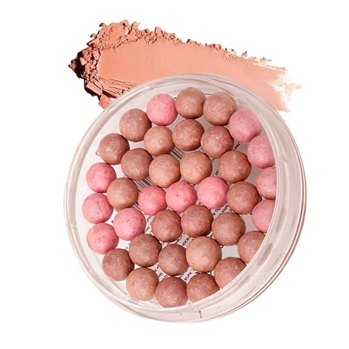 Fard ole perle - blush in polvere per guance, alti forniture per la bellezza del viso costruibili a pigmenti | Makeup radiante leggero radiante compatto per le donne ragazze adulti amici amici quotidi