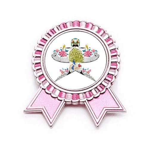 Broche cerf-volant chinois rose pour sublimer vos vestes et écharpes