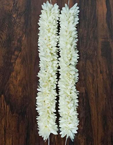 Artificial Jasmine Mogra Flower Hair Gajra, Garland Juda Decorati...