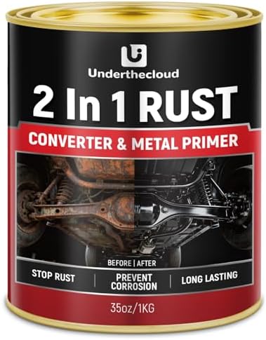2-in-1 Rust Converter & Metal Primer- 35oz Rust-Stop Black Paint ...