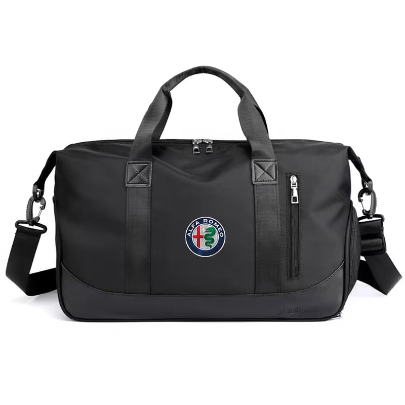 Gym Bag for Alfa Romeo 8C Competizione 2007-2010, Multifunction Travel Backpack Dry Wet Shoulder Messenger with Independent Shoes Compartmen Waterproof Tote Bag for Sports Gym Travel,Black
