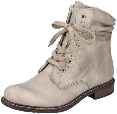 Rieker DAMES Enkellaarzen 71218, Vrouwen Veterlaarsjes,laarzen,chukka boot,korte laarzen,veterschoenen,Zwart (schwarz / 00),36 EU / 3.5 UK : Rieker