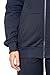 L.gonline Damen Jogginganzug Uni 586 | Baumwolle | Trainingsjacke mit Reißverschluss | Hose mit Gummizug und Zugband | Rippstrickbündchen | Navy, L