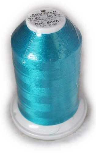 Hilo de poliéster Rheingold Turquesa 5500 yd miniatura 1