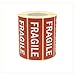 Palucart® fragile etichetta adesivi fragile 1000 etichette con scritta fragile 90 x 30 bianco su rosso maneggiare con cura handle with care