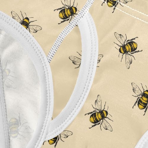 visesunny Boys Potty Training Underwear Honey Bee Breathe Cotton Briefs Size 2T-8Y for Toddler 6