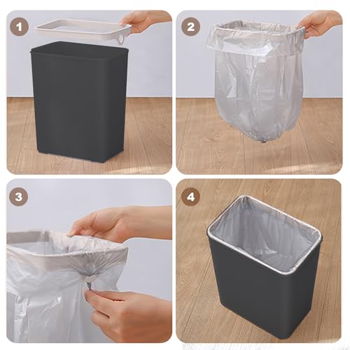 Image of Yatmung 4 Gallons Bathroom Trash Can Automatic Touchless - Smart Trash Can