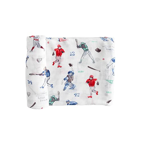 Image of Little Unicorn - Homerun Deluxe Swaddle | Single | 100% Rayon Muslin from Bamboo | Super Soft | Newborns and Infants | Large 47 inch x 47 inch | Machine Washable