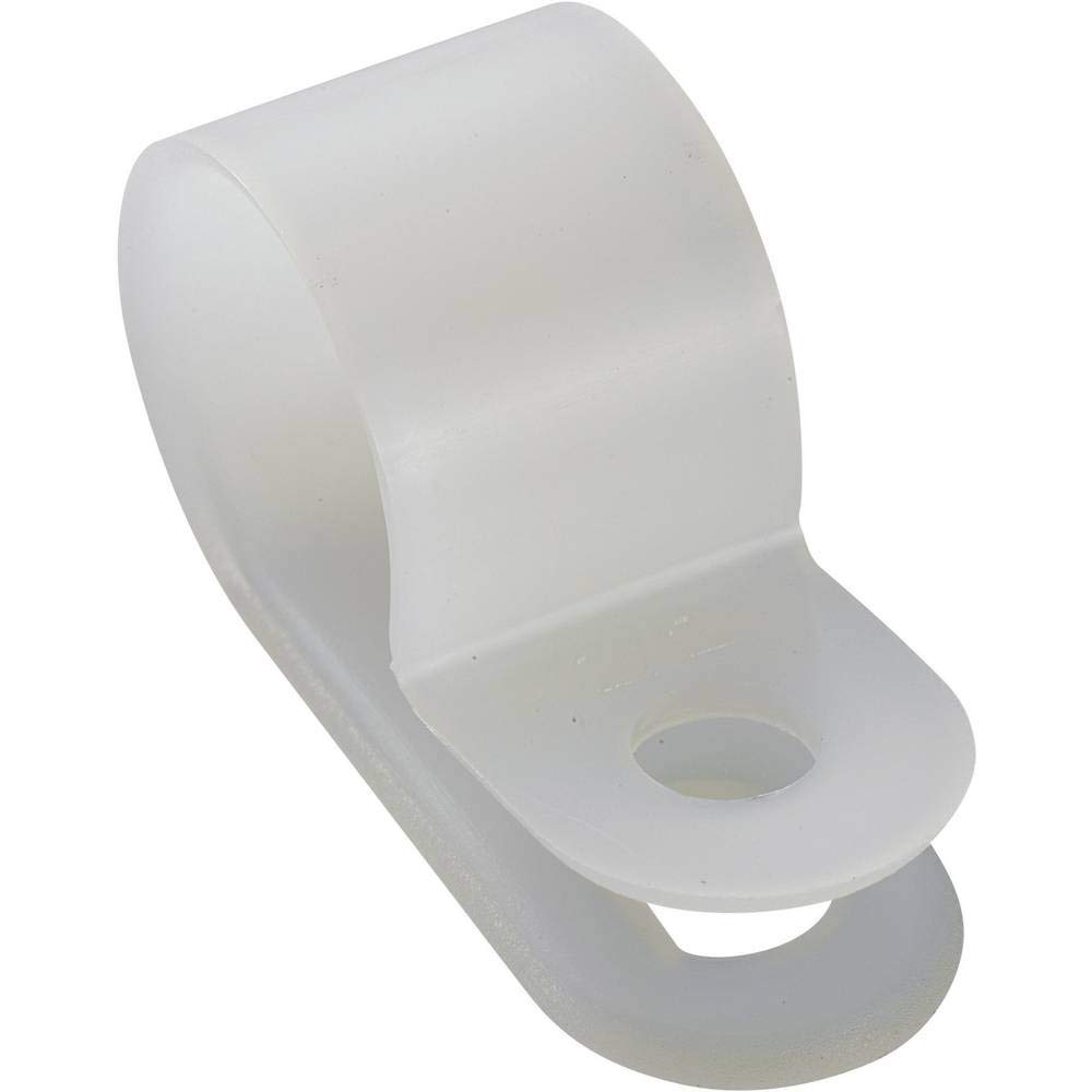 TRU COMPONENTS Screw-in mounting Flange 532032 Beam Ø Range 12 mm (max) Natural 25 pc(s)