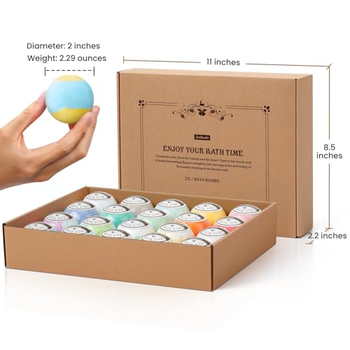 Zenbombs MPNZB0002-P20 Bath Bombs Set, 20 Pcs Natural Shea Butter & Safe Oil Bath Bomb thumb #3