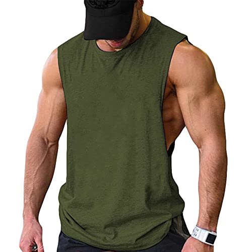 Image of COOFANDY Men Workout Tank Top 2 Pack Gym Bodybuilding Sleeveless Muscle T Shirts