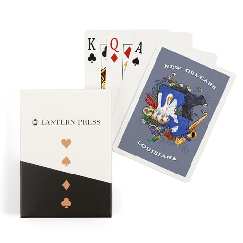 Baraja Póker New Orleans, 52 cartas para adultos