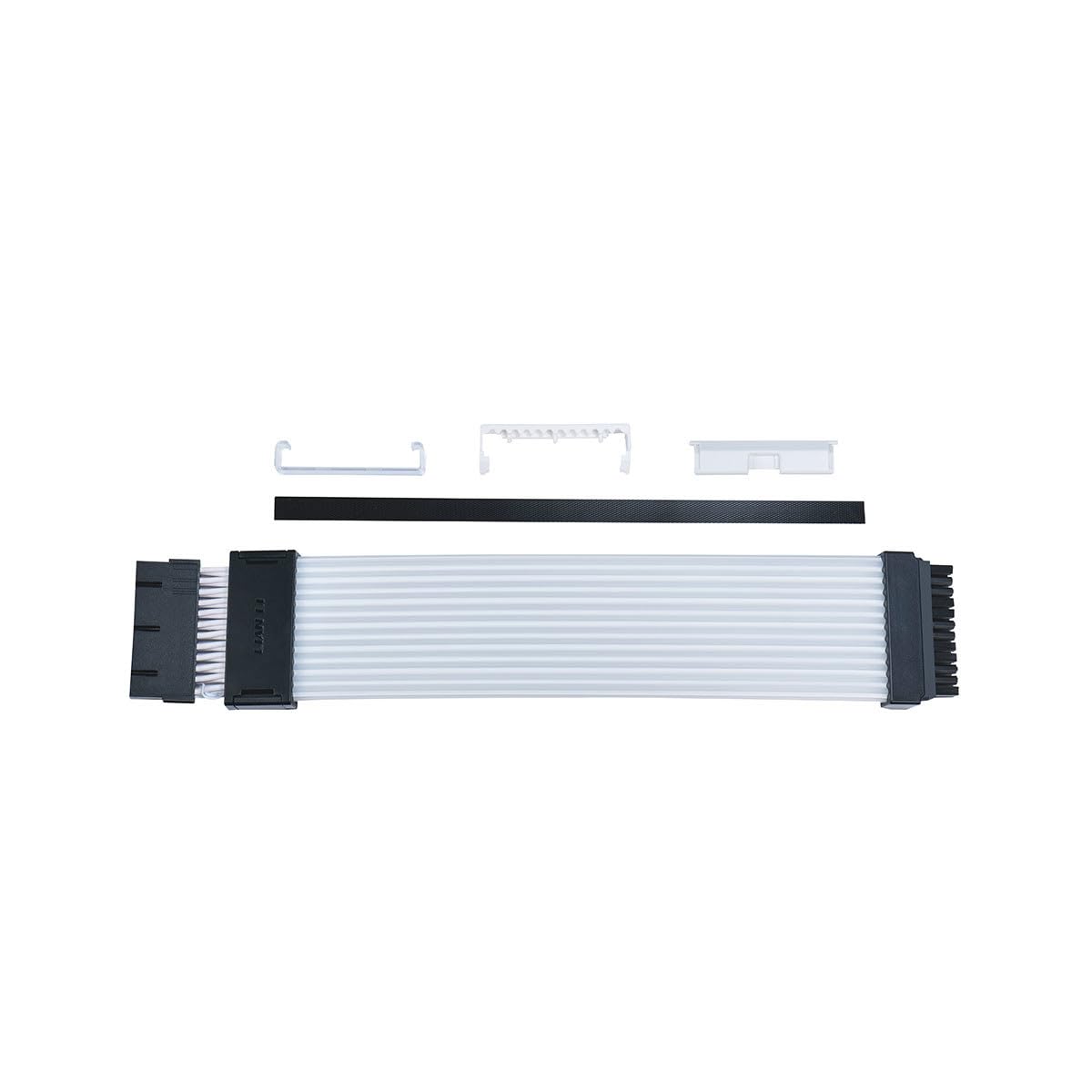 Lian Li Strimer Wireless 24 Pin with Controller (PW24-1W-T) - Addressable RGB Power Extension Cable - 2.4 GHz Wireless Control with 315mm; 12.4 Inch Length - Wireless Controller Included & Required