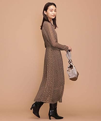 Amazon Co Jp ナノ ユニバース Nano Universe 別注小花柄ワンピース F ブラウン Ne Quittez Pas 服 ファッション小物