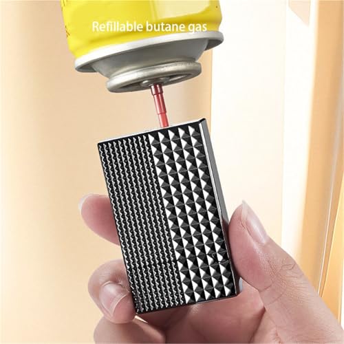 Encendedor de llama azul elegante, el regalo perfecto y ecológico con regulador 6