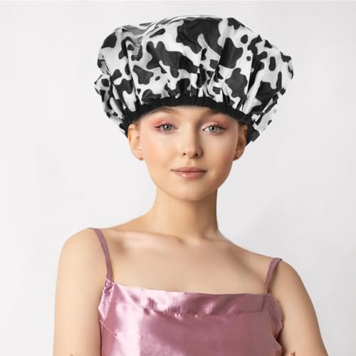 Bonnet de Bain Réutilisable Satin Doublure Aluminium Autochauffant Imperméable