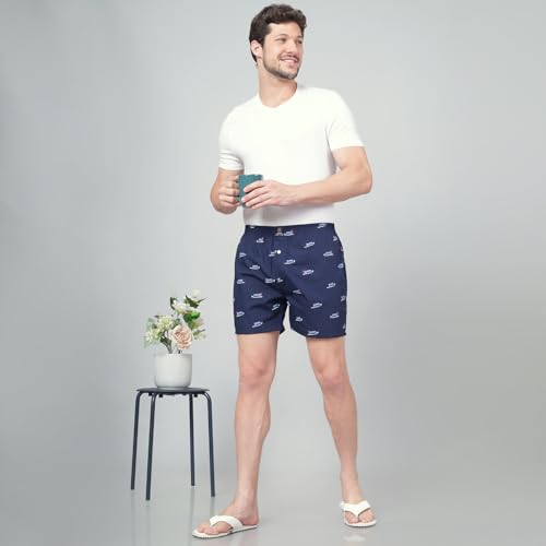 Image of Urban Scottish Ultra-Comfortable Men's Boxer Pants - 100% Cotton Material with A Stylish Print - Soft and Stretchy Elastic Waist Band - Dynamic Movement and Hardwearing Stitching - Breathable with A Gentle Snug Fit