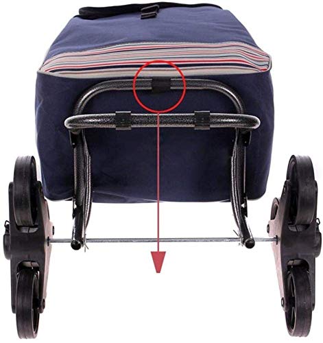 LDBDASA Tragbare Einkaufswagen Klettern Treppen Trolley Trailer Klappwagen Einkaufswagen Kleinwagen Trolley Auto… – Bild 7