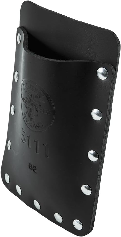 Klein Tools 5111 Single-Pocket Tool Pouch with Leather Construction, Great for Small Tools, Electrician Pouch and Pocket Protector