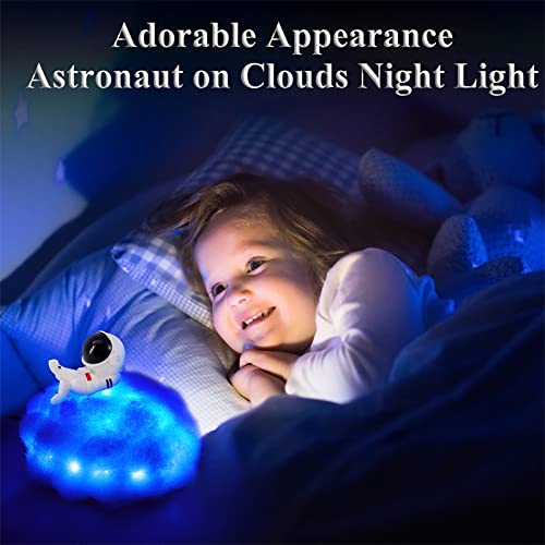 Cloud Led Lights, Colorful Astronaut Led Cloud Lamp With Rainbow Effect, Astronaut Cloud Led Lights For Bedroom Room Decorations, Cool Stuff Graduation Anniversary Birthday Gifts For Kids Men Adults #TOP2