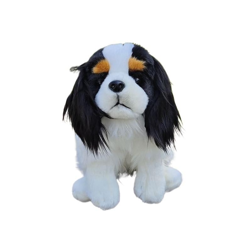 Adorabile e realistico Cavalier King Charles Spaniel con caratteristiche marcature e pelo morbido.