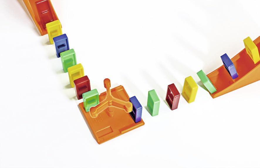 Noris Domino Run Basic Set con 200 fichas y rampa miniatura 5
