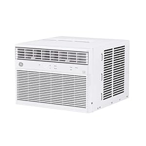 GE Window Air Conditioner 12000 BTU, Wi-Fi Enabled, Energy-Efficient Cooling for Large Rooms, 12K BTU Window AC Unit with Easy Install Kit, Control Using Remote or Smartphone App