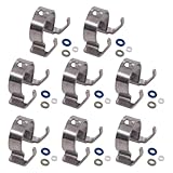 8Pcs Fuel Injector Repair Seal Kit for Land Rover Range Rover Sport 2010-2014, LR4 2010-2013 for Jaguar F-Type 2014-2018, XJ 2011-2018, XJR 2014-2017, XF XFR XK XKR 2010-2015, XFR-S 2013-2015,