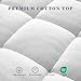 Cooling Breathable Twin Size Thick Mattress Topper, Premium Cotton Mattress Pad for Kids, Machine Washable (39 x 75 Inches, White)