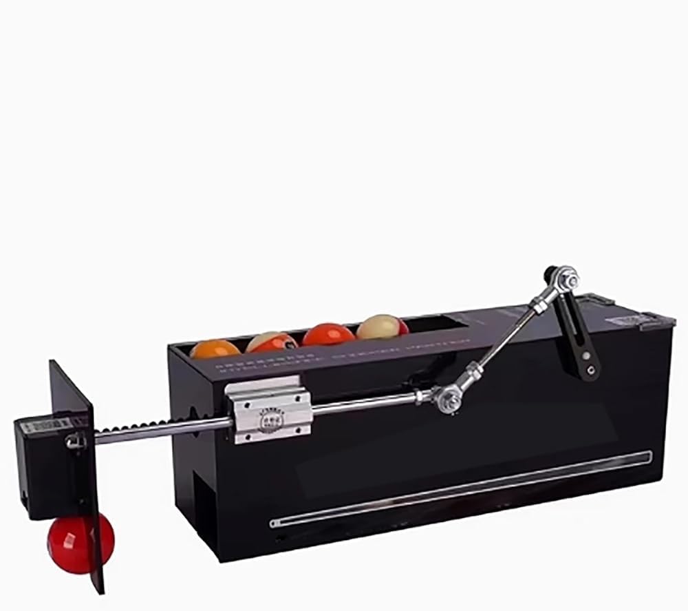Máquina alimentadora automática de bolas de piscina con retorno de bolas y práctica de servir, entrenador de billar con dispensador automático y almacenamiento para entrenamiento individual en casa