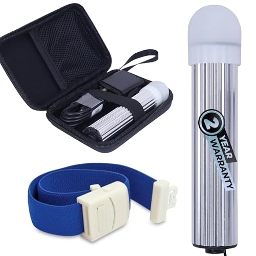 Image of Pediatric Vein Finder Portable & Rechargeable LED Vein Locator for Children, Infants, and Newborns Improved Vein Visibility for Pediatric and Neonatal Care (Glossy silver)