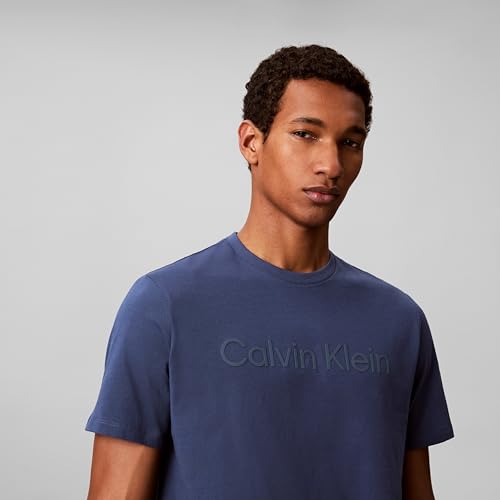 Image of Calvin Klein Men's Relaxed Fit CK Logo Crewneck T-Shirt