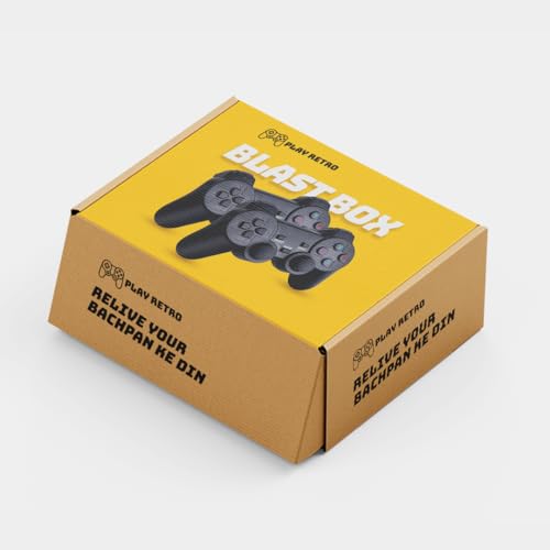 Image of Play Retro | 90s Blast Box Wireless Console | Built-in 10000+ Retro Games HDMI Output Dual Player - 4K Supported | Plug & Play Ready